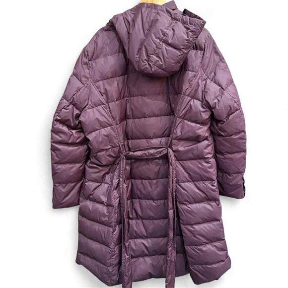 Eileen Fisher NWT Snap On Hooded Down Coat in Casis - Size 3X (Retails for $358) - Picture 4 of 5